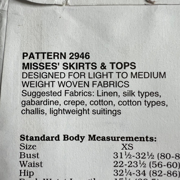 Kwik Sew Pattern Wrap Style Skirt 2 Length & Top 2 Styles 2946 Uncut Sealed 2000 - Picture 4 of 5